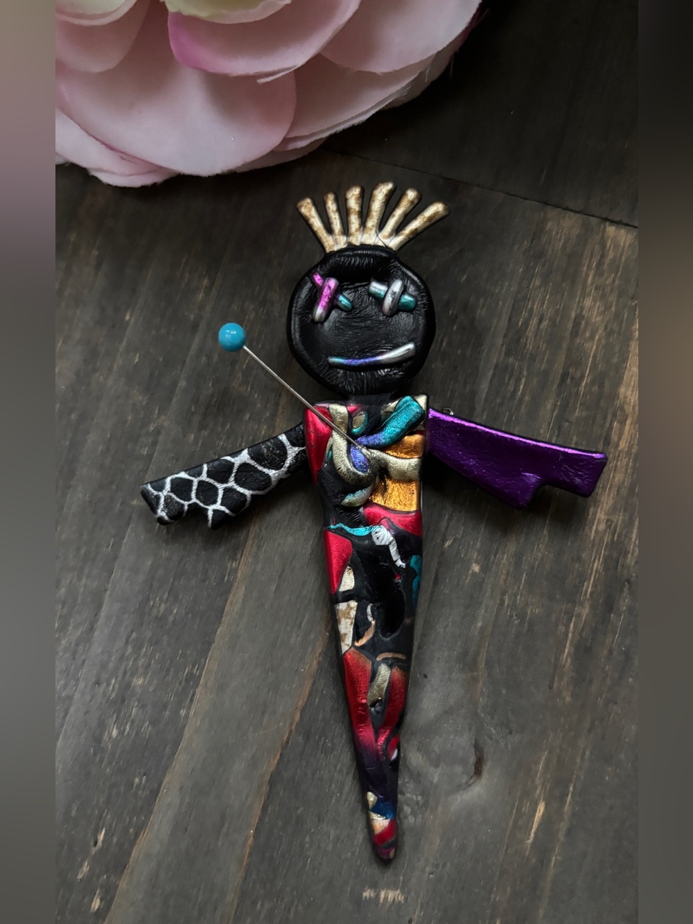 Lucky Voodoo Doll Pin, Oscar of New Orleans